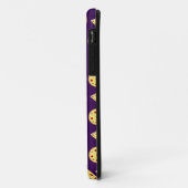 Coques Case-Mate iPhone Motif de pizza violette (Dos/Gauche)
