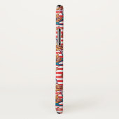 Coques Case-Mate iPhone Motif de plage branché| Monogramme (Dos/Droite)