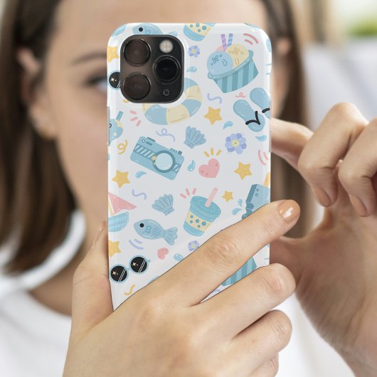 Coques Case-Mate iPhone Motif de plage estivale pastel