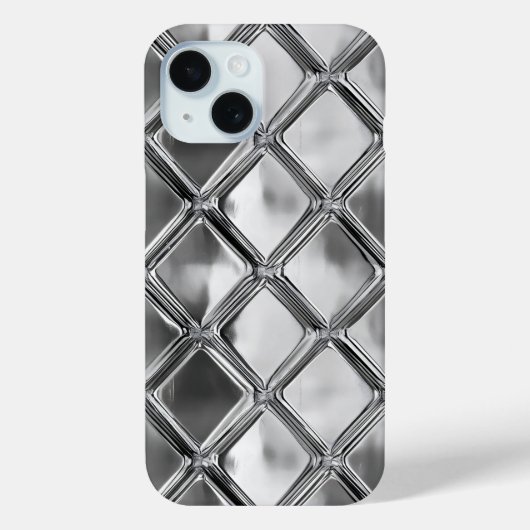 Coques Case-Mate iPhone Motif de plaque d'argent (Verso)