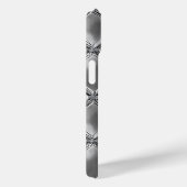 Coques Case-Mate iPhone Motif de plaque d'argent (Verso / Droite)