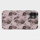 Coques Case-Mate iPhone Motif de plume de paon (Dos (Horizontal))