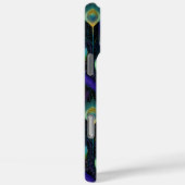 Coques Case-Mate iPhone Motif de plume de paon Abstrait (Verso / Droite)