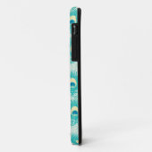 Coques Case-Mate iPhone motif de plumes de paon (Dos/Gauche)