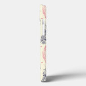 Coques Case-Mate iPhone Motif De Plumes Ethniques Rose Et Violet (Verso / Gauche)