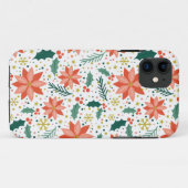 Coques Case-Mate iPhone Motif de Poinsettia (Dos (Horizontal))