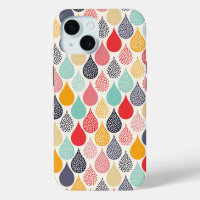 Motif de point d'art pop Raindrop