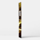 Coques Case-Mate iPhone Motif de points futuristes. Explosion d'onde tordu (Verso / Droite)
