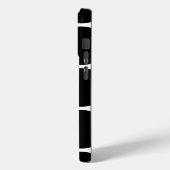 Coques Case-Mate iPhone Motif de points noirs - Initiale personnalisée (Verso / Gauche)