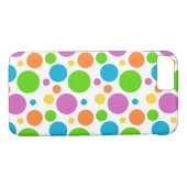 Coques Case-Mate iPhone Motif de points Polka (Dos (Horizontal))