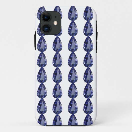 Coques Case-Mate iPhone Motif de poire bleu (Dos)