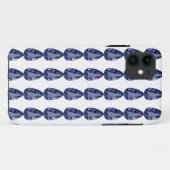 Coques Case-Mate iPhone Motif de poire bleu (Dos (Horizontal))