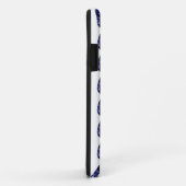 Coques Case-Mate iPhone Motif de poire bleu (Dos/Droite)
