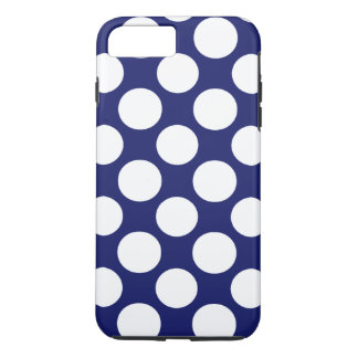 Coques Pour iPhone Motif de pois blanc de très bon goût de bleu