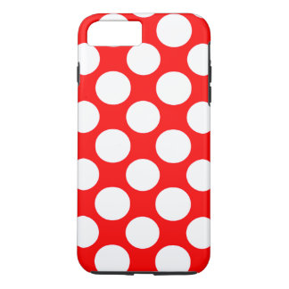 Coques Pour iPhone Motif de pois blanc rouge lumineux moderne