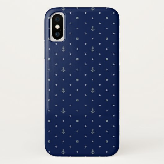 Coques Case-Mate iPhone Motif de pois d'Ancre (Dos)