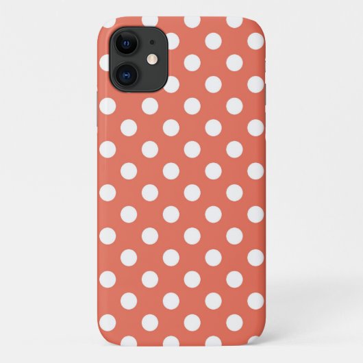 Coques Case-Mate iPhone Motif de pois de corail (Dos)