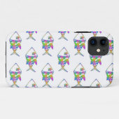 Coques Case-Mate iPhone Motif de poisson Abstrait (Dos (Horizontal))