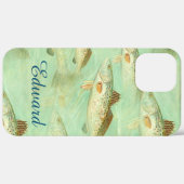 Coques Case-Mate iPhone Motif de poisson basse (Verso / Droite)