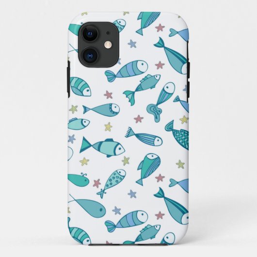 Coques Case-Mate iPhone Motif De Poisson Et D'Amidon (Dos)