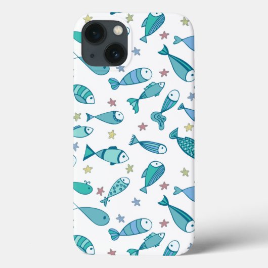 Coques Case-Mate iPhone Motif De Poisson Et D'Amidon (Verso)