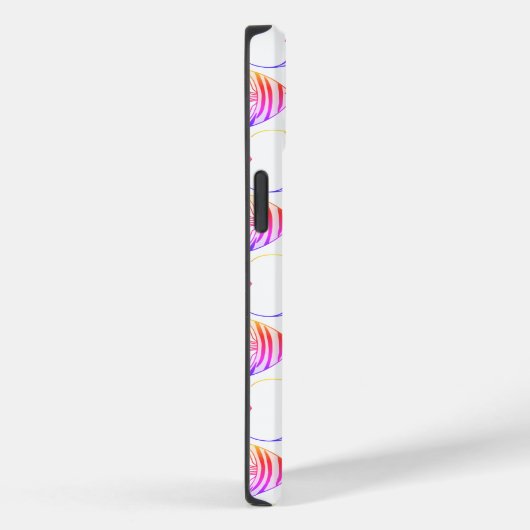 Coques Case-Mate iPhone Motif de poisson rose mou Monogram (Verso / Droite)