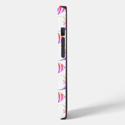 Coques Case-Mate iPhone Motif de poisson rose mou Monogram (Verso / Gauche)