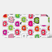 Coques Case-Mate iPhone Motif de pomme rétro mignon (Verso (horizontal))