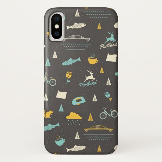 Coques Case-Mate iPhone Motif de Portland, Orégon (Dos)