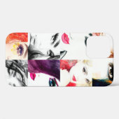 Coques Case-Mate iPhone Motif de portrait féminin aquarelle (Verso (horizontal))