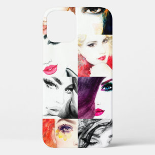 Case-Mate iPhone Case Motif de portrait féminin aquarelle