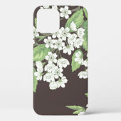 Coques Case-Mate iPhone Motif de printemps, branches vertes sans soudure. (Verso)