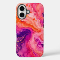 Motif de projection de peinture en marbre rose ora