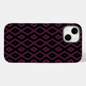 Coques Case-Mate iPhone Motif de prune et de diamant noir (Verso (horizontal))
