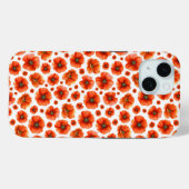 Coques Case-Mate iPhone Motif de puces d'aquarelle (Verso (horizontal))