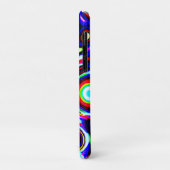 Coques Case-Mate iPhone Motif de pulse de Neon vibrant (Dos/Gauche)