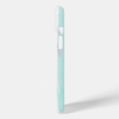 Coques Case-Mate iPhone Motif de rayure verticale aqua aquarelle Côte (Verso / Gauche)