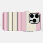 Coques Case-Mate iPhone Motif de rayure verticale de couleur douce Design (Verso (horizontal))