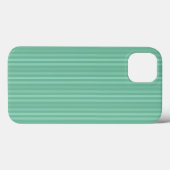 Coques Case-Mate iPhone Motif de rayures verticales vert menthe (Verso (horizontal))