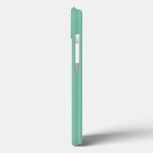 Coques Case-Mate iPhone Motif de rayures verticales vert menthe (Verso / Gauche)