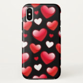 Coques Case-Mate iPhone Motif de Red Heart (Dos)