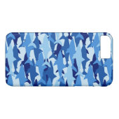 Coques Case-Mate iPhone Motif de requin bleu (Dos (Horizontal))