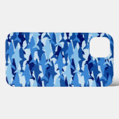 Coques Case-Mate iPhone Motif de requin bleu (Verso (horizontal))
