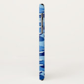 Coques Case-Mate iPhone Motif de requin bleu| Monogramme 2 (Dos/Gauche)