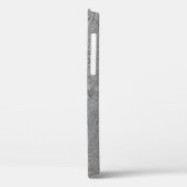 Coques Case-Mate iPhone motif de roche en ardoise grise (Verso / Gauche)