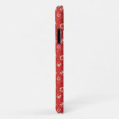 Coques Case-Mate iPhone Motif de rose en rouge (Dos/Droite)