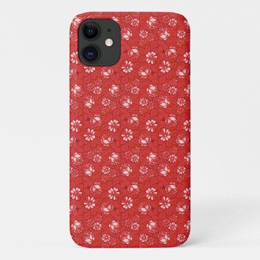 Coques Case-Mate iPhone Motif de rose en rouge (Dos)