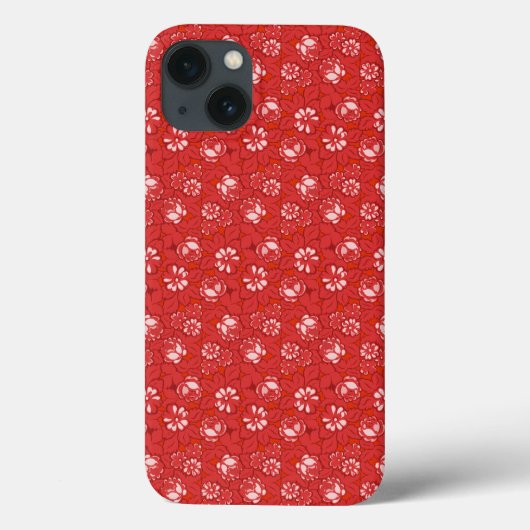 Coques Case-Mate iPhone Motif de rose en rouge (Verso)