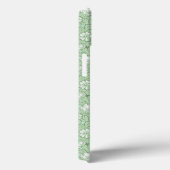 Coques Case-Mate iPhone Motif de rose en vert clair (Verso / Droite)
