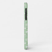 Coques Case-Mate iPhone Motif de rose en vert clair (Dos/Gauche)